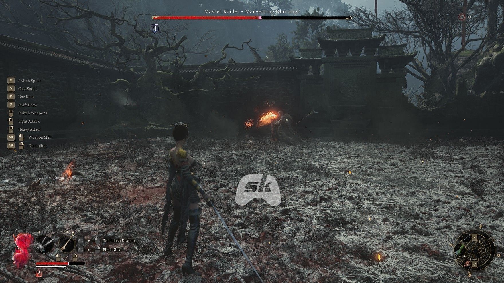 Duel against the Man-Eating Dhutanga (Image via Sportskeeda Gaming // 505 Games)